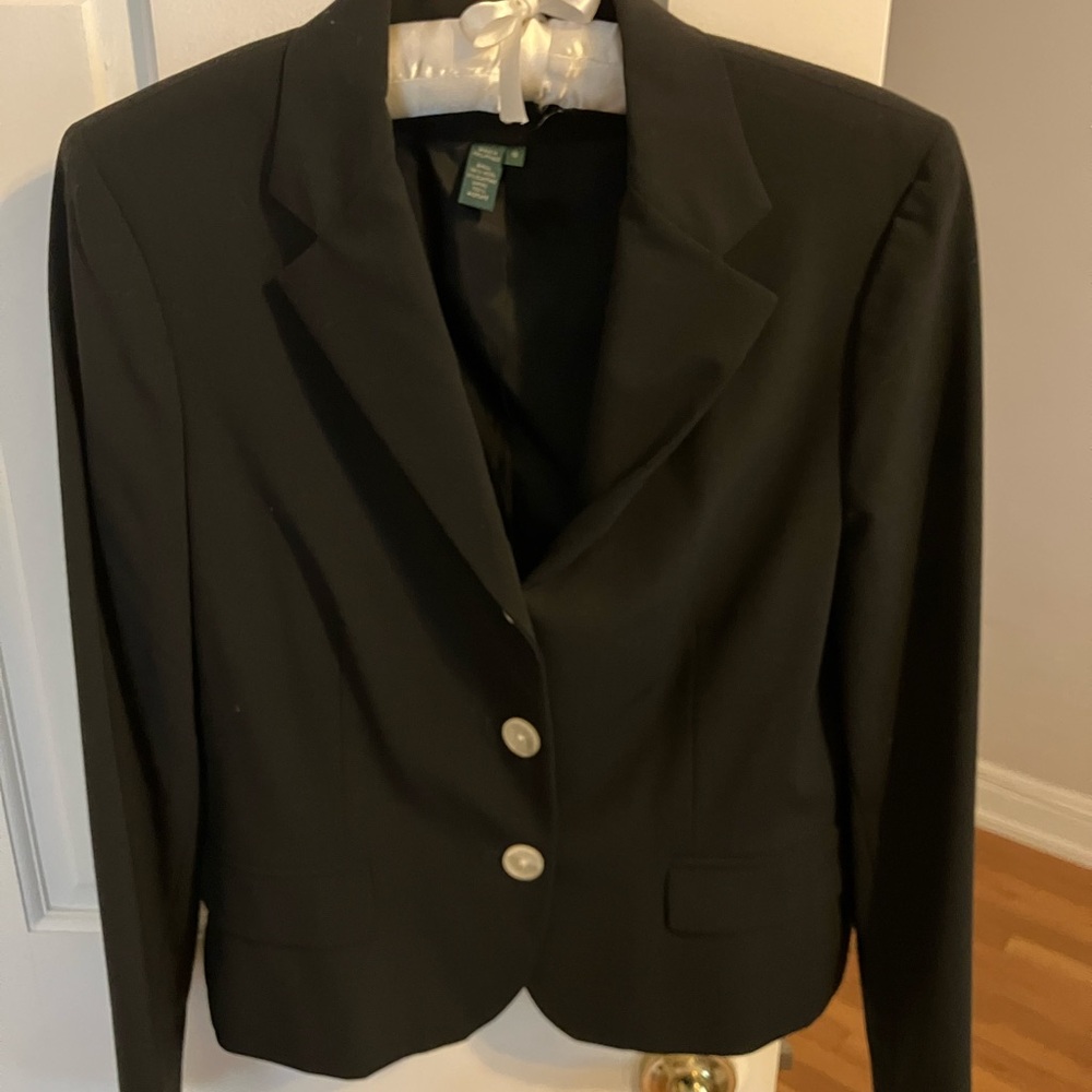 Ralph Lauren classic black short blazer sz10 NWT